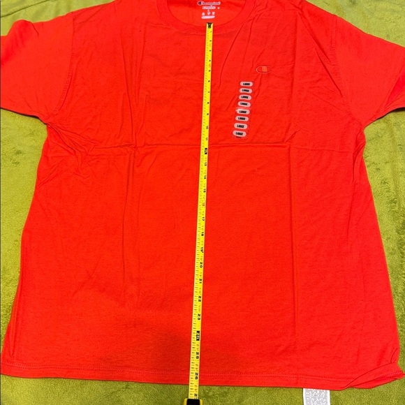 Champion Men's Bright Orange Short Sleeve Tee Sz Large NWT - Picture 5 of 7